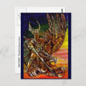 CARTE POSTALE CHEVALIER SOMBRE (Devant / Derrière)