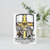 Carte Postale Chevalier teutonique (Debout devant)