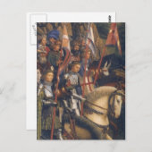 Carte Postale Chevaliers du Christ (Retable de Gand) (Devant / Derrière)