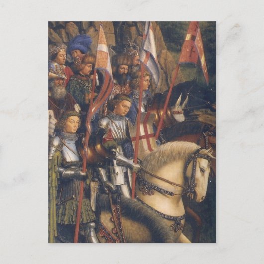 Carte Postale Chevaliers du Christ (Retable de Gand) (Devant)