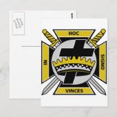 Carte Postale Chevaliers Templar (Devant / Derrière)