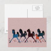 Carte Postale Chevaux (Devant / Derrière)