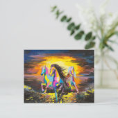 Carte Postale Chevaux (Debout devant)