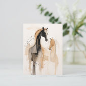 Carte Postale Chevaux Abstraits (Debout devant)