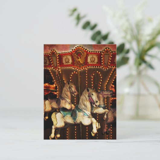 Carte Postale Chevaux de carrousel (Debout devant)