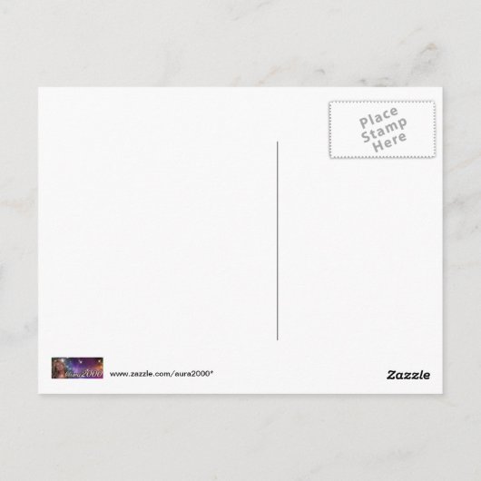 Carte Postale Chevaux de carrousel (Dos)