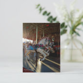 Carte Postale Chevaux de carrousel colorés / Carnaval (Debout devant)