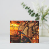 Carte Postale Chevaux de carrousel vintage (Debout devant)