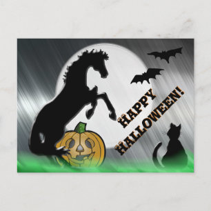 Carte Postale Chevaux de coeur V Halloween
