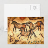 Carte Postale Chevaux de grotte ** (Devant / Derrière)