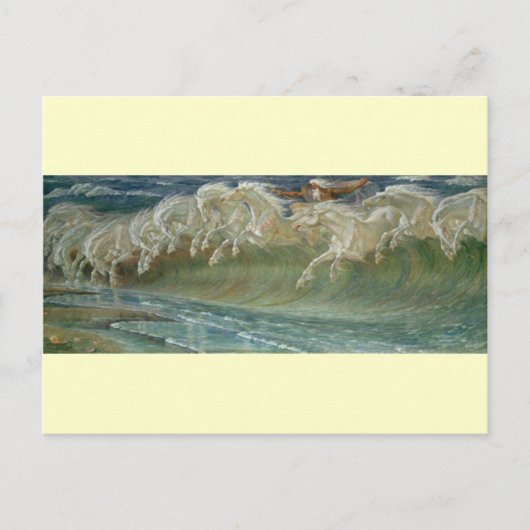 Carte Postale *Chevaux de Neptune* par Walter Crane (Devant)