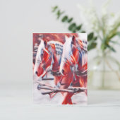 Carte Postale Chevaux de travail (Debout devant)