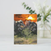 Carte Postale Chevaux d'Imaginaire : Magie noire (Debout devant)