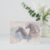 Carte Postale Chevaux En Stampede (Debout devant)