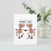 Carte Postale Chevaux Giddy Up (Debout devant)