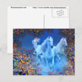 Carte Postale Chevaux mystiques (Devant / Derrière)