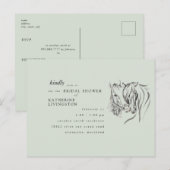 Carte Postale Chevaux rustiques Fête des mariées de l'échelle ét (Devant / Derrière)