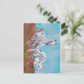 Carte Postale Chevaux sauvages (Debout devant)
