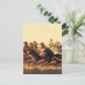 Carte Postale Chevaux sauvages de course par James Walker (Debout devant)