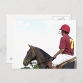 CARTE POSTALE CHEVAUX SPORTIFS (Devant / Derrière)