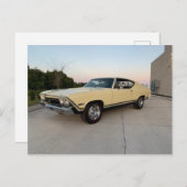 Carte Postale Chevelle Chevy 68' (Devant / Derrière)
