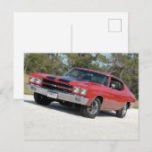 Carte Postale Chevelle SS 454 LS6 70' Chevy (Devant / Derrière)