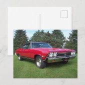 Carte Postale Chevelle SS 68' Chevy (Devant / Derrière)