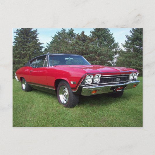 Carte Postale Chevelle SS 68' Chevy (Devant)