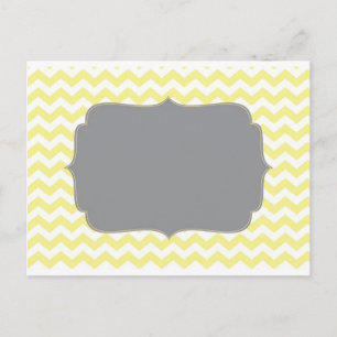 Carte Postale Cheveron jaune vintage