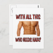 Carte Postale cheveux (Devant / Derrière)