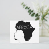 Carte Postale Cheveux noirs naturels Afro (Debout devant)