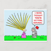 Carte Postale cheveux punk rapunzel (Devant)
