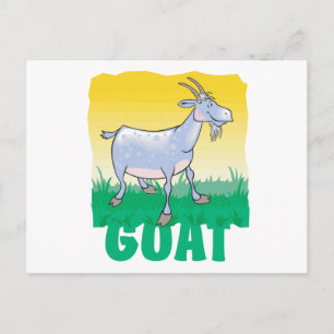 Carte Postale Chèvre amicale pour enfants