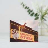 Carte Postale chèvre de magasin sur le toit (Debout devant)