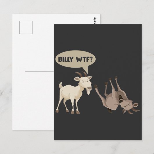 Carte Postale Chèvre d'évanouissement drôle Hilarious animal de  (Devant / Derrière)