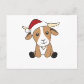Carte Postale Chèvre Noël Chèvres Animaux d'hiver (Devant)