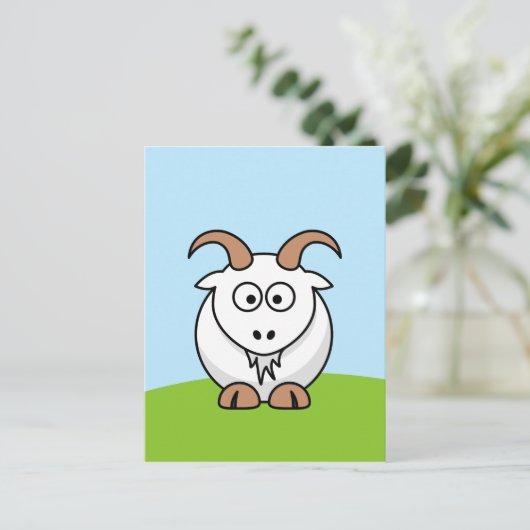 Carte Postale Chèvre Saanen (Debout devant)