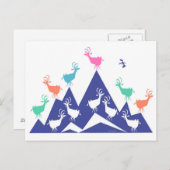 Carte Postale Chèvres de montagne (Devant / Derrière)