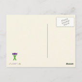 Carte Postale Chèvres Psychédéliques Colorées Agritourisme Anima (Dos)