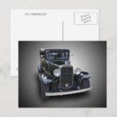 CARTE POSTALE CHEVROLET 1931 (Devant / Derrière)