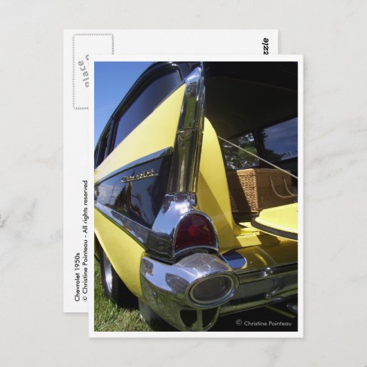 Carte Postale Chevrolet 1950 (Devant / Derrière)