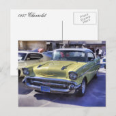 CARTE POSTALE CHEVROLET 1957 (Devant / Derrière)