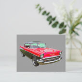 Carte Postale Chevrolet Bel Air Classic Car 1957 (Debout devant)