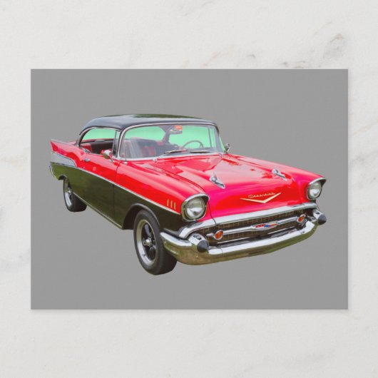 Carte Postale Chevrolet Bel Air Classic Car 1957 (Devant)