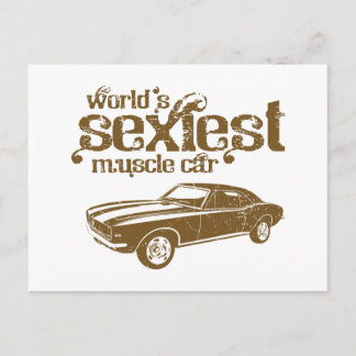 Carte Postale Chevrolet Camaro SS 396 1967