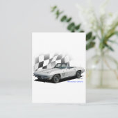 Carte Postale Chevrolet Corvette 1965 (Debout devant)