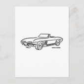 Carte Postale Chevrolet Corvette 1966 (Devant)