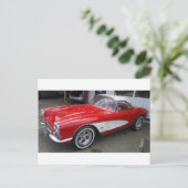 Carte Postale Chevrolet Corvette classique (Debout devant)