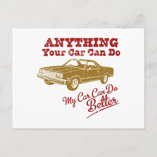 Carte Postale Chevrolet El Camino 1977 (Devant)