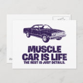 Carte Postale Chevrolet El Camino 1977 (Devant / Derrière)